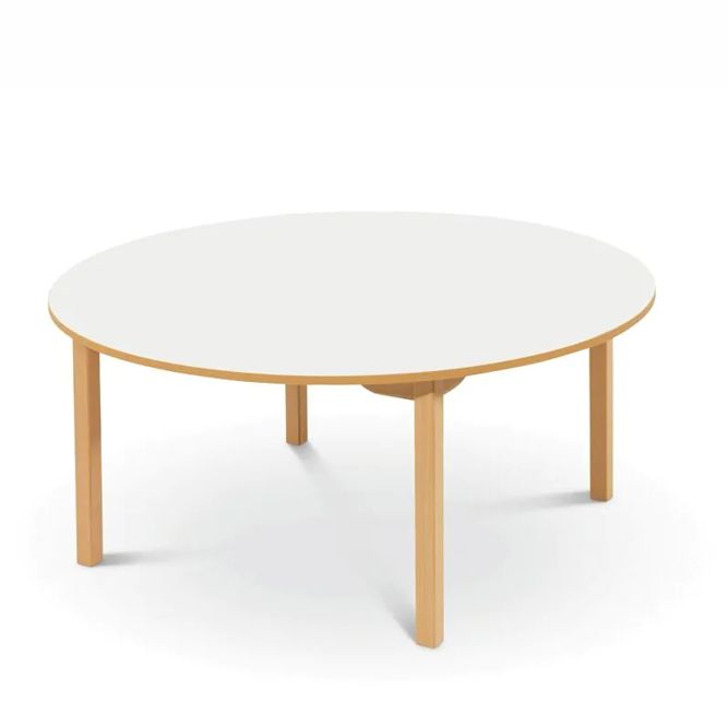Tisch rund 120 cm laminiert, 5 Farben, 7 Höhen